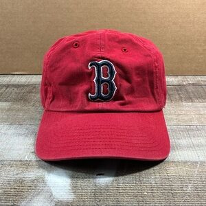 Boston Red Sox 47 Brand Red Fenway Park Collection Strapback Adjustable Cap Hat